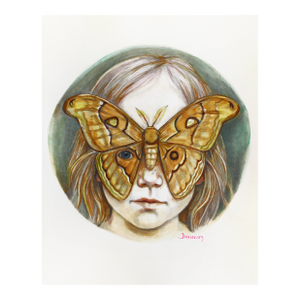 Quietly Transform - Original Contemporary Figurative Acrylic Painting on Canvas by Amanda Immurs