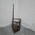 A good set of of mahogany library steps, leather steps, turned post with brass ball top. 46" high 21" steps height 17"...