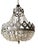 Traditional Empire Silver & Brass Chandelier For Sale - Image 3 of 7