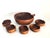 Mid 20th Century Teak Wood Apple Shaped Salad Bowls, 6 Pieces For Sale - Image 9 of 10