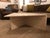 Mid 20th Century Triangle Travertine Coffee Table For Sale - Image 4 of 6