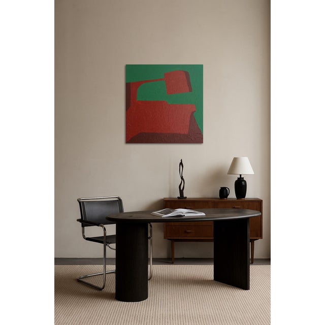 Bodasca,Green Balance Abstract, 2025, Acrylic on Canvas For Sale - Image 3 of 10