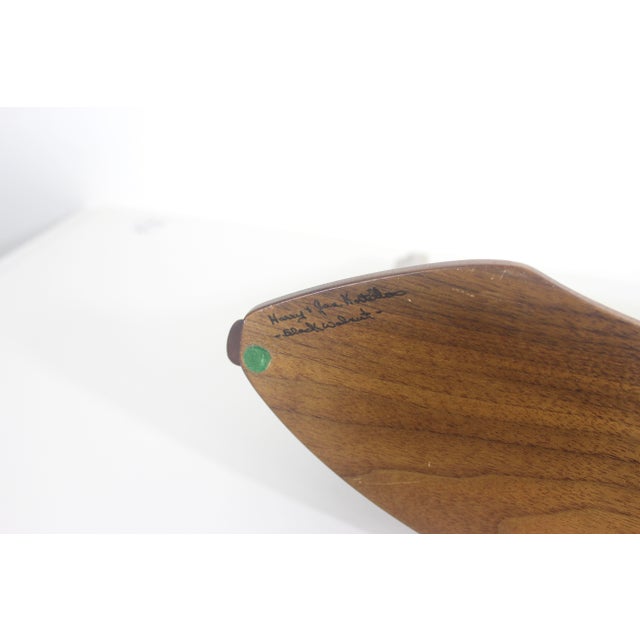 Brown Vintage Art Nouveau Style Black Walnut Wood Photo Frame for Table Top No Glare Glass 8”x10” Picture For Sale - Image 8 of 11