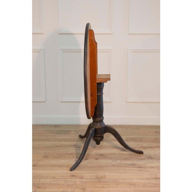 19th Century 19th Century Swedish Gustavian Tilt-Top Table in Painted Finish For Sale - Image 5 of 7