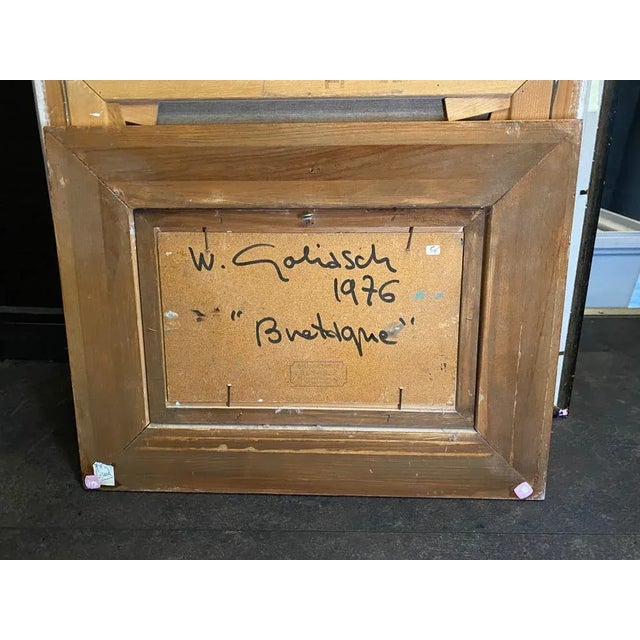 1970s William Goliasch, Bretagne, 1976, Oil on Canvas For Sale - Image 5 of 10