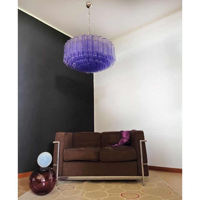 Glass Large Murano Glass Chandelier, 1990s For Sale - Image 7 of 16