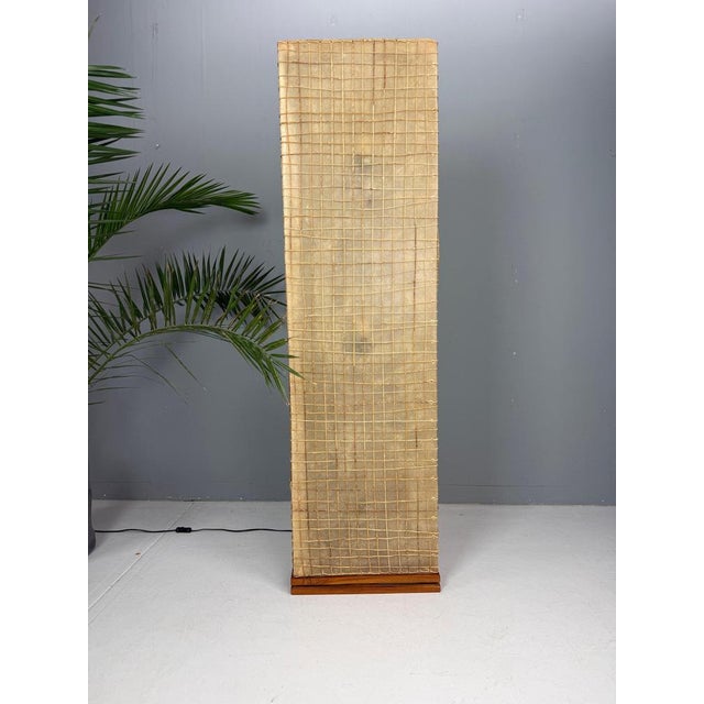 Mid-Century Fiberglass, Braided Rope and Wood Floor Lamp, France, 1970s For Sale - Image 18 of 18