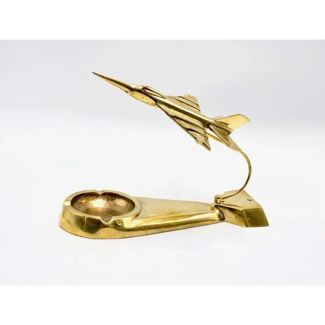 Mig 21 Desk Plane Model in Brass, 1950s For Sale - Image 3 of 10