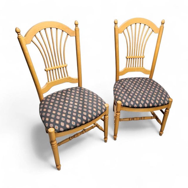French Rustic Country Dining Chairs, Set of 2 For Sale - Image 17 of 17