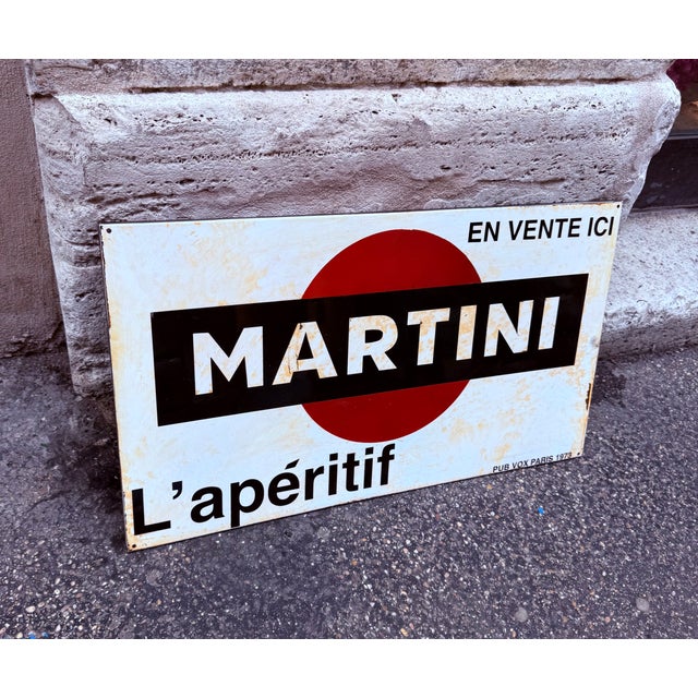 Mid-Century Modern Vintage Martini Sign, 1960s For Sale - Image 3 of 7