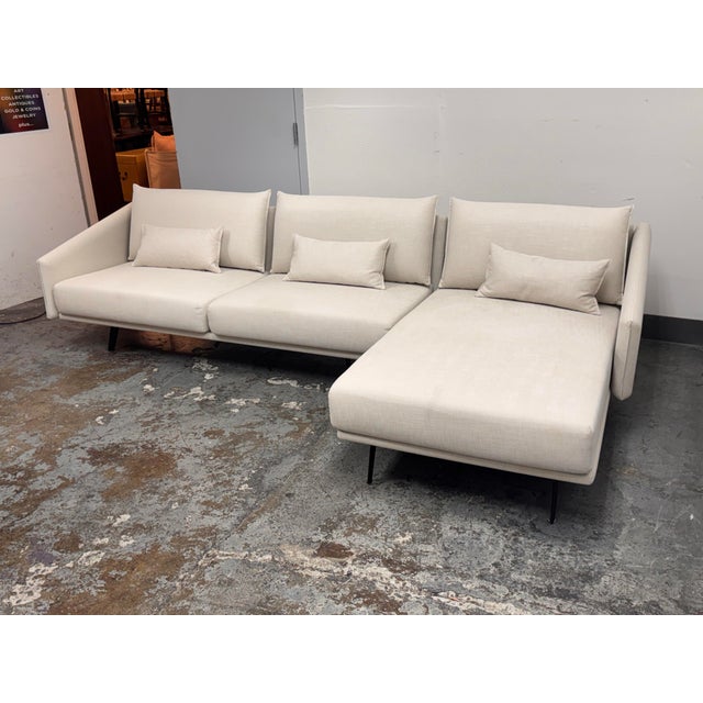 Ivory Stua for Design Within Reach Costura Sofa + Chaise Lounge For Sale - Image 8 of 12