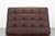 Animal Skin Barcelona Chair in Brown Leather by Ludwig Mies Van Der Rohe for Knoll International For Sale - Image 7 of 14