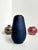 Ceramic Vintage Studio Ceramic Vase in Matte Midnight Blue by Andreas Kastl, Germany, 1950s For Sale - Image 7 of 13