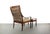 1970s Mid Century Modern Bentwood Lounge Chair with Ottoman in Rosewood and Original Fabric made in Denmark - 2 Pieces For Sale - Image 5 of 7