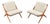 Mid 20th Century Pair of Folke Ohlsson Scissor Chairs in Teak for Dux For Sale