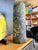 Yellow Vintage Murano Scavo Corroso Glass Cylinder Vase Acid Green and Yellow For Sale - Image 8 of 15