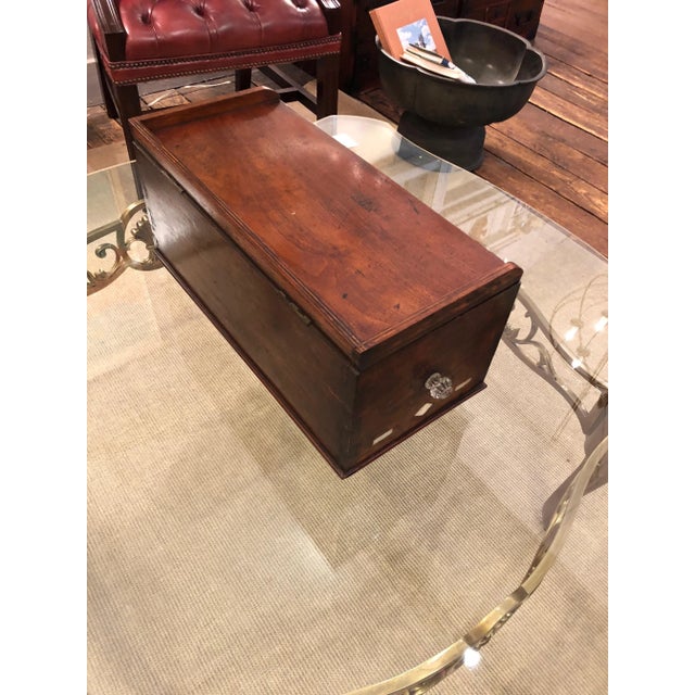 Brown 19th Century Traditional Mahogany Sailormade Box For Sale - Image 8 of 10