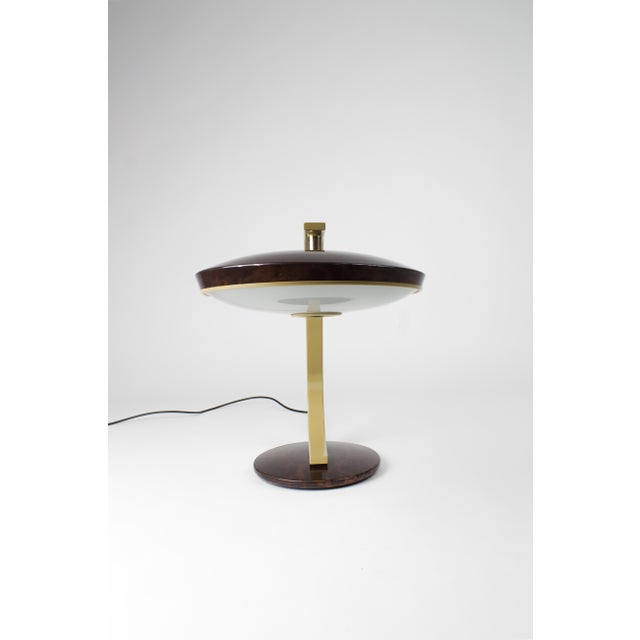 Mod Carey 520 Desk Lamp in Faux Tortoiseshell by Luis Pérez De La Oliva for Fase, Spain, 1970s For Sale - Image 9 of 18
