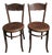 Antique Bistro Chairs in Bentwood by Fischel Austria, 1890s, Set of 2 For Sale