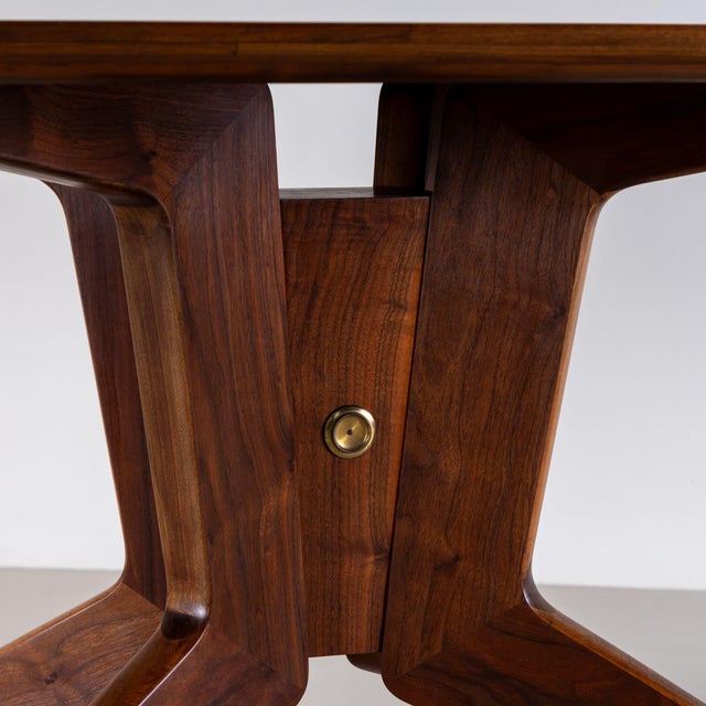 Wood Large Dining Table, Italy, 1950s For Sale - Image 7 of 7