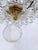 American Vintage Crystal Basket Chandelier With Brass Rim For Sale - Image 3 of 8
