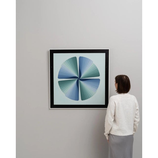 Introduce a touch of modern artistry to your decor with this striking 20th-century Belgian artwork by Rene Berdal,...