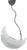 Luna Moon Murano Suspension Light For Sale - Image 4 of 5