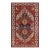 1900s Red Navy Medallion Antique Hand Knotted Persian Bakhtiari Rug 10'2"x16'4" Wool Carpet For Sale