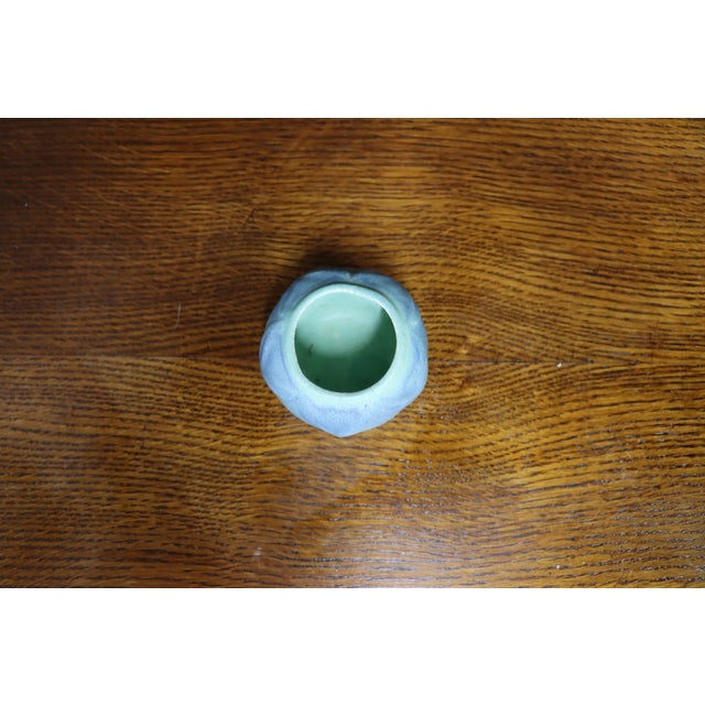 Van Briggle Floral Vase, Blue Green Matte Glaze, Arts & Crafts For Sale In Philadelphia - Image 6 of 8