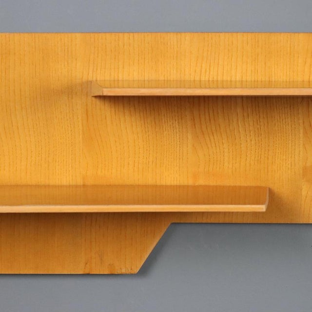 Tan Vintage Maple Shelf, 1960s For Sale - Image 8 of 10