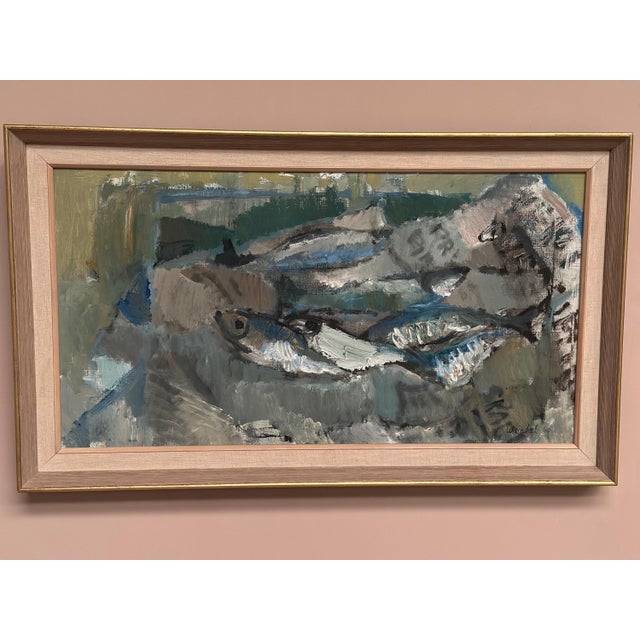 Kenny Wenkel, Fish Supper, 1960, Oil on Canvas For Sale - Image 12 of 17