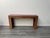 Metal Three Drawers Fluted Wood Console Table with Crimson Red Glass Top, 1970s For Sale - Image 7 of 9