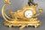 Clock, napoleon iii period, 19th century in gilt bronze. H: 32cm, w: 36cm, d: 18cm.