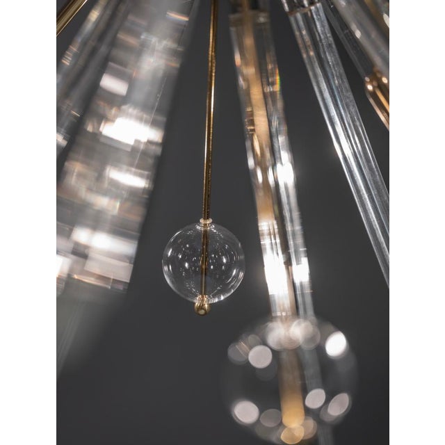 Glass and Metal Floor Lamp by René Roubíček for Nový Bor, 1960s For Sale - Image 9 of 18
