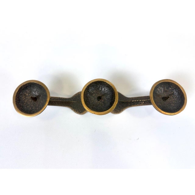 Modern Brutalist Bronze Candleholder, 1970s For Sale - Image 3 of 12