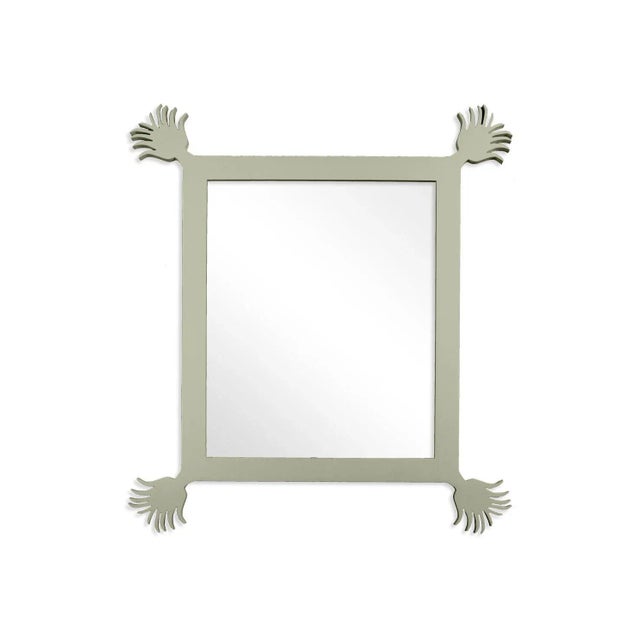 Contemporary Fleur Home Carnival Vieux Rectangle Mirror in Mizzle, 55x67 For Sale - Image 3 of 3