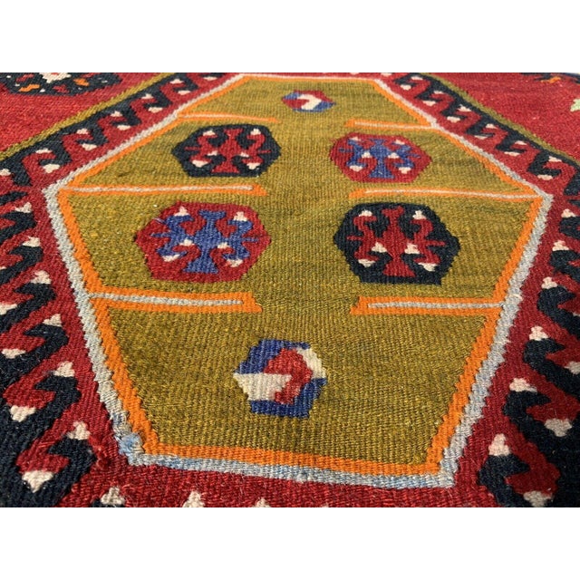 Turkish Sarkisla Kilim Rug, 1940s For Sale - Image 3 of 14