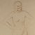 Jean-Louis Forain Crayon Pencil on Paper Drawing, Nude Standing Akimbo For Sale - Image 4 of 8