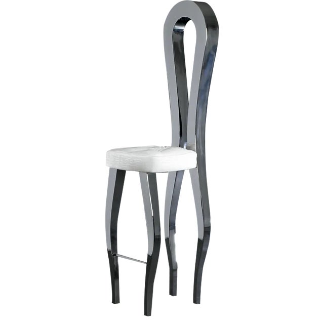 Italian SILHOUETTE Stool in Eco-Leather from VGnewtrend For Sale