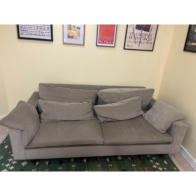 2010s West Elm Natural Harmony Sofa For Sale - Image 5 of 6