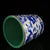 Traditional Vintage Blue & White Porcelain Dragon Brush Pot With Green Interior For Sale - Image 3 of 9