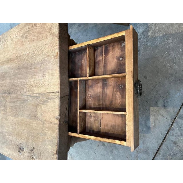 Early 20th Century Oak Farmhouse Table For Sale - Image 14 of 15