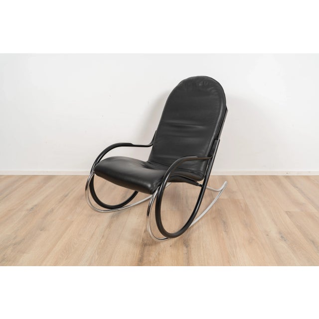 Black Nonna Rocking Chair by Paul Tuttle For Sale - Image 8 of 8