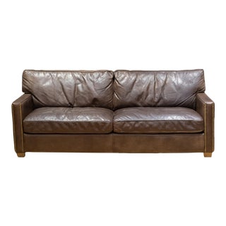 Timothy Oulton Viscount William Leather 3 Seater Sofa For Sale