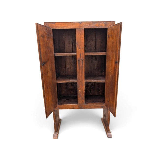 Two-Door Chestnut Wood Cabinet from the Late 17th Century - Tuscany, Italy For Sale - Image 11 of 16