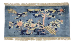 Antique Chinese Art Deco Pictorial Rug - 02'04 X 04'07