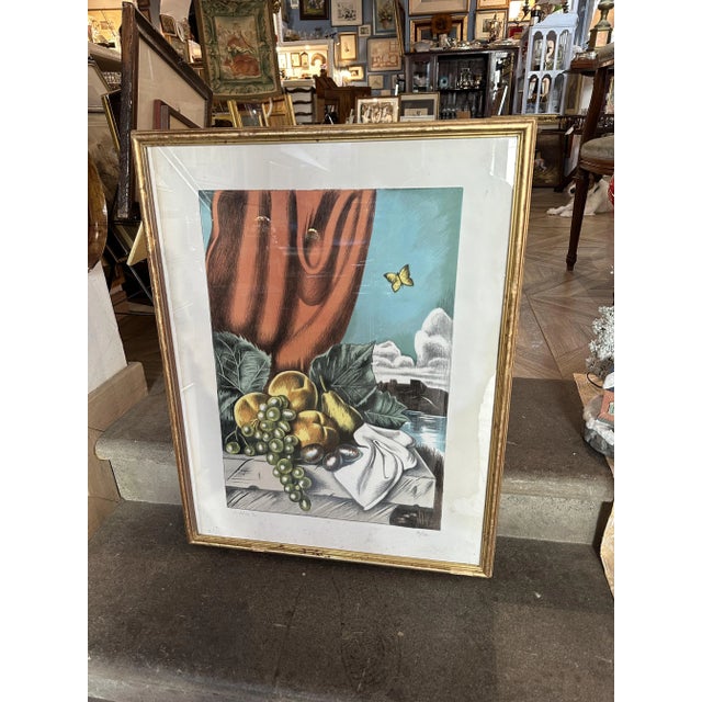 Gregorio Sciltian, Fruit, 1970, Color Lithograph, Framed For Sale - Image 4 of 8