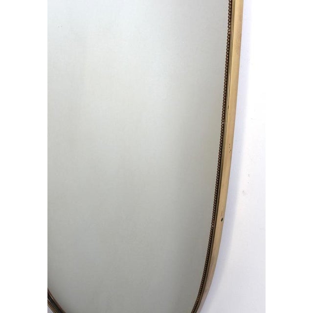 Vintage Italian Wall Mirror with Beading by Gio Ponti, 1960s For Sale - Image 10 of 13
