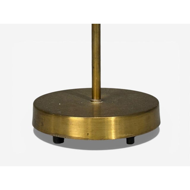 Falkenbergs Belysning, Adjustable Floor Lamp, Brass, Bamboo, Sweden, 1960s For Sale - Image 12 of 13