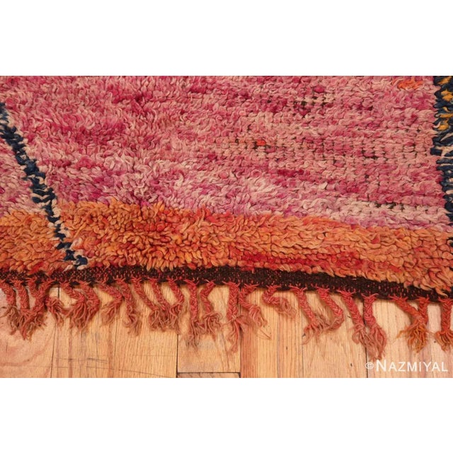 Nazmiyal Collection Vintage Red Shag Moroccan Rug For Sale In New York - Image 6 of 8